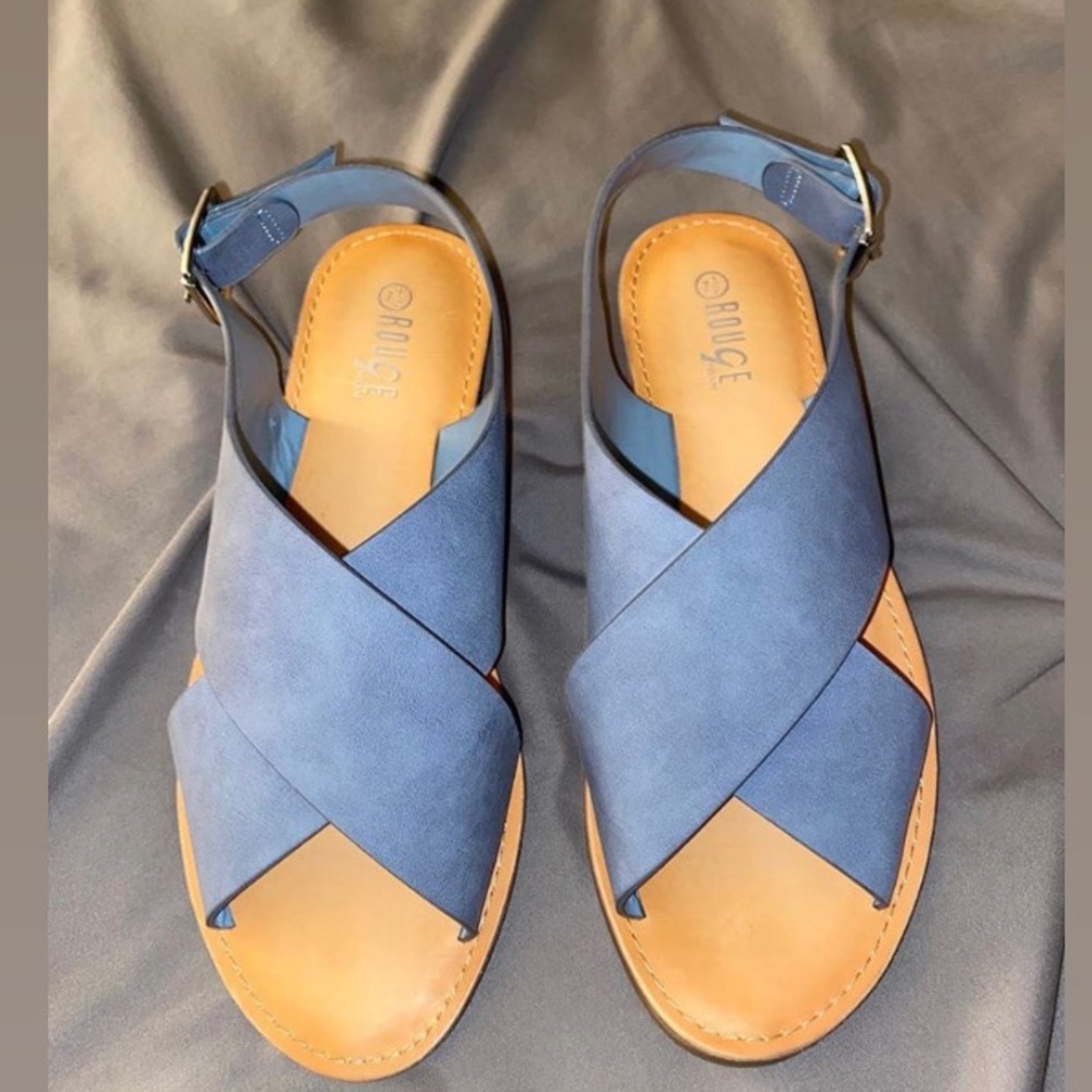 Leather type sandals✨Size 7 1/2